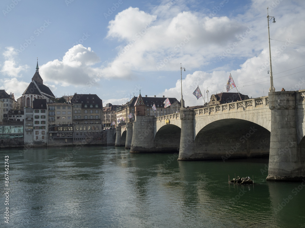 Obraz premium Mittlere bridge Basel