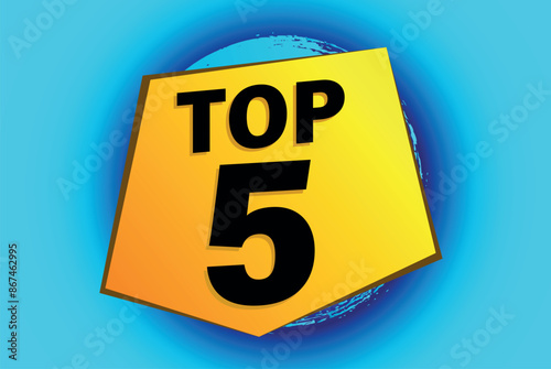 top 5 poster banner graphic design icon logo sign symbol social media website coupon

