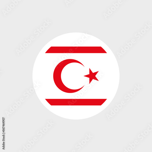 Free Download Flag of Northern Cyprus. White flag with a red crescent and star. State symbol of the Turkish Republic of Northern Cyprus. - GFXLoad