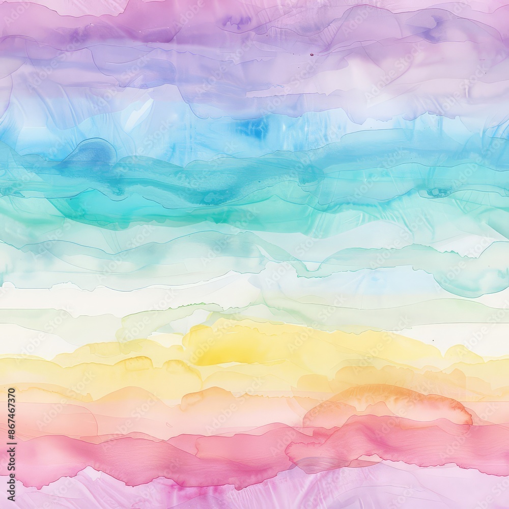 Vibrant colors blend together in a series of bands Vibrant colors blend together in a series of bands