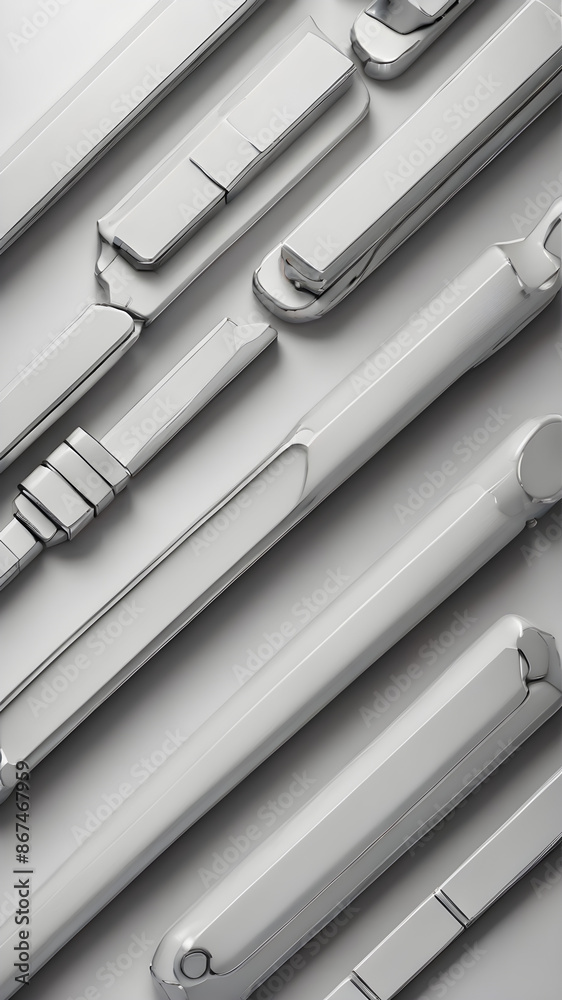 Obraz premium minimal blank search bar on silver background.