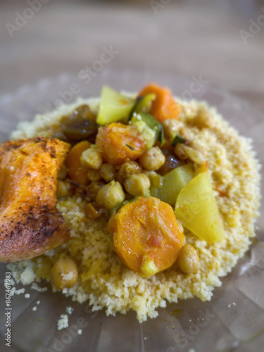     Couscous is a dish made from wheat semolina traditional to Maghreb cuisine and cuisine in North Africa.