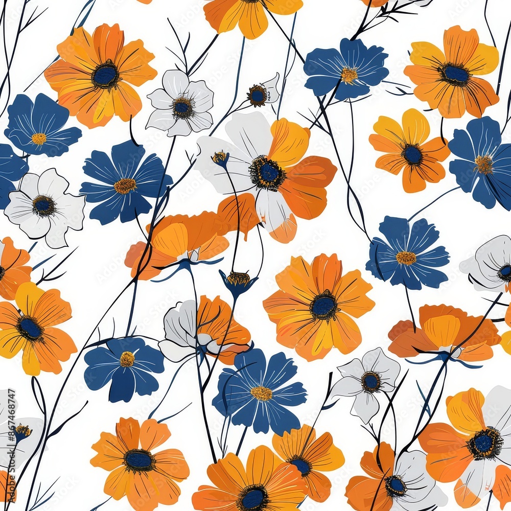Vibrant Florals Combine for Whimsical Wonder Vibrant Florals Combine for Whimsical Wonder