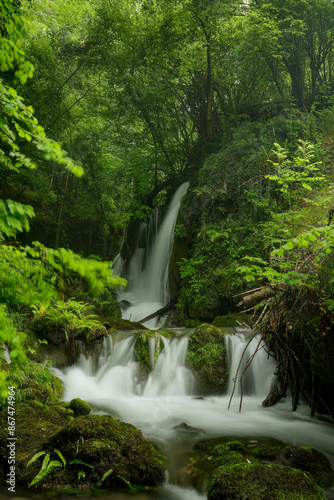 Sardea waterfall, Piloña, Asturias, Spain