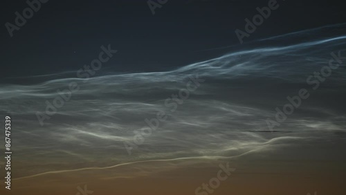 Tenuous Noctilucent Clouds in Motion