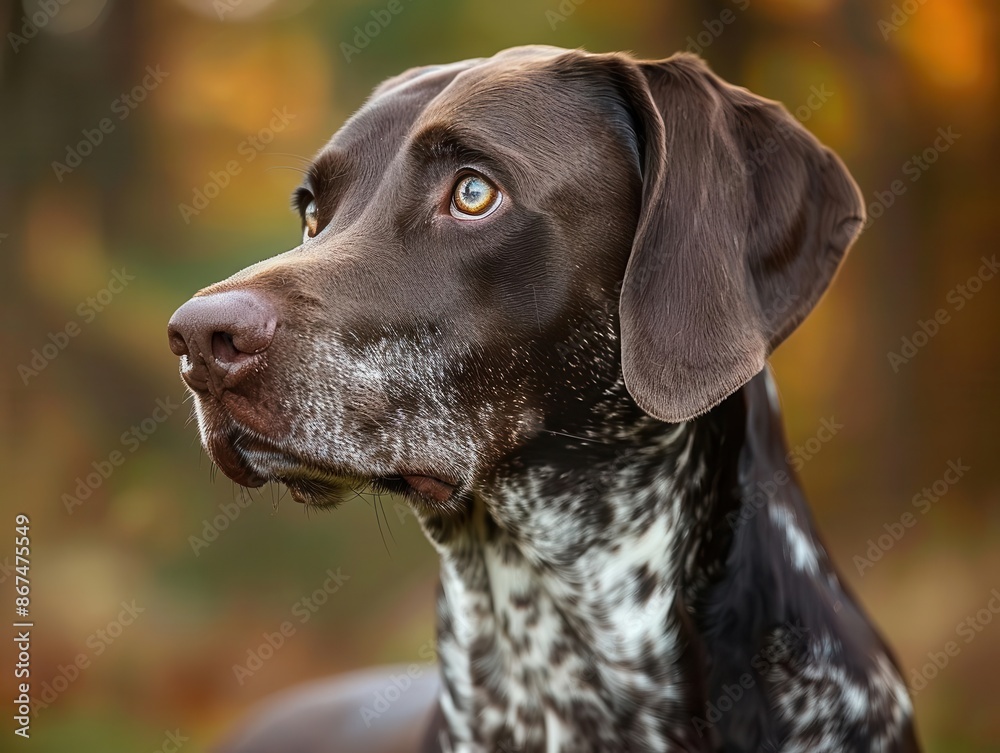 charismatic german shorthaired pointer with soulful eyes and alert expression sleek coat muscular build natural outdoor setting embodiment of intelligence loyalty and athleticism charismatic german shorthaired pointer with soulful eyes and alert expression sleek coat muscular build natural outdoor setting embodiment of intelligence loyalty and athleticism