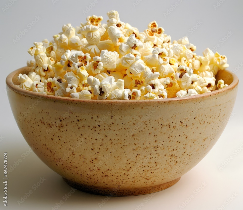 Homemade Popcorn in a Bowl: A Cozy Snack Scene Homemade Popcorn in a Bowl: A Cozy Snack Scene