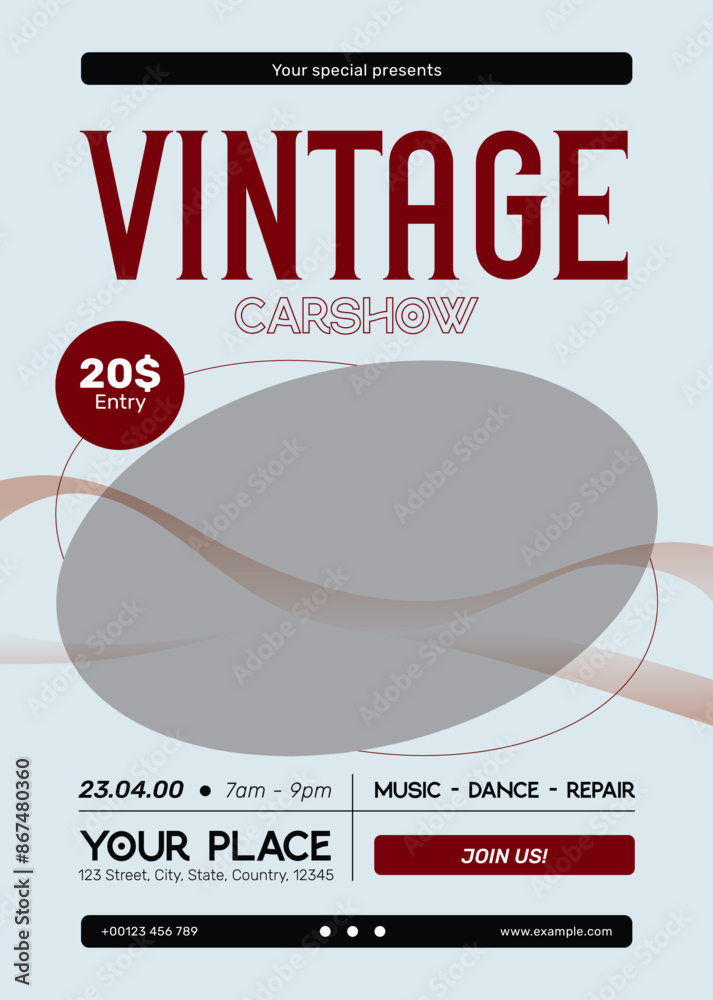 Vintage Car Show Flyer