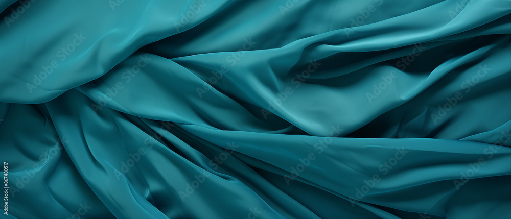 Obraz premium Turquoise Fabric Texture Background