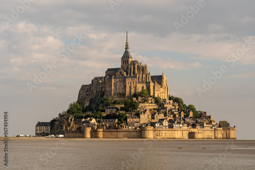 Mont-Saint-Michel in the morning photo