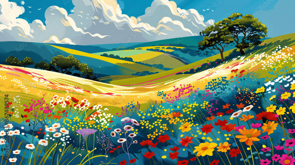 Fototapeta premium Abstract representation of corporate teamwork with network symbols