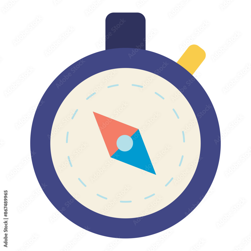 directional device compass flat icon directional device compass flat icon