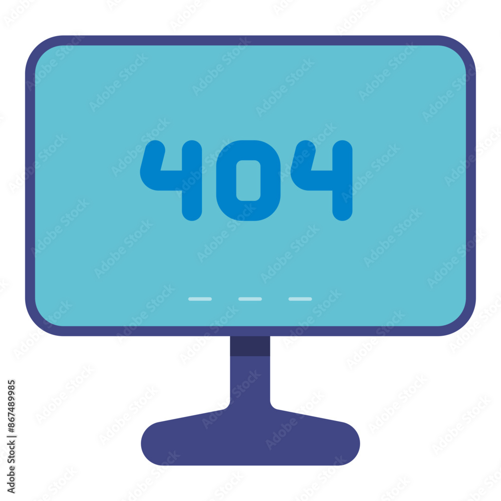 404 not found website monitor computer flat icon 404 not found website monitor computer flat icon