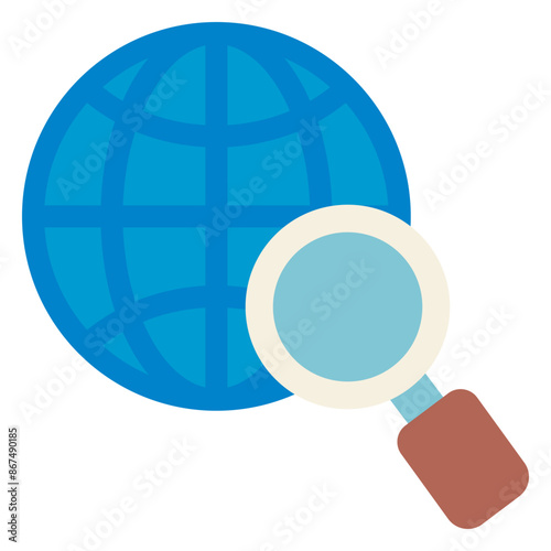 internet search browsing flat icon