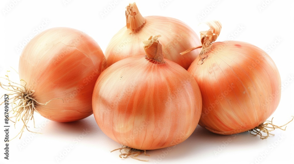 Onions isolated on a white background Onions isolated on a white background