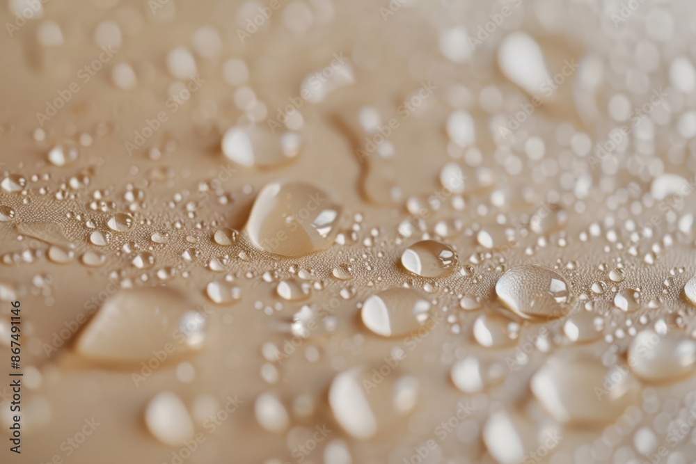 Close-up Drops of Water on Glass, Showcasing Rainwater's Reflection and Texture Close-up Drops of Water on Glass, Showcasing Rainwater's Reflection and Texture