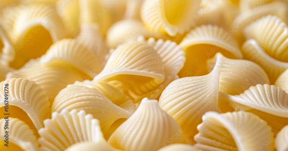 Macaroni Pasta in Close-Up Macaroni Pasta in Close-Up