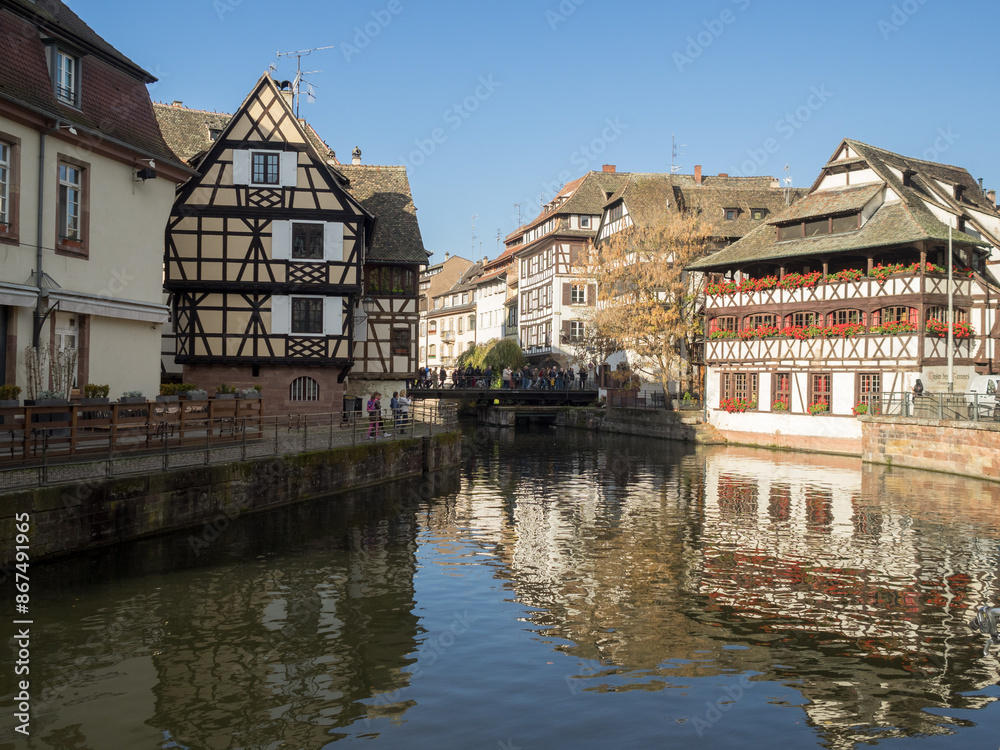 Ill River passing Petit-France, Strasbourg Ill River passing Petit-France, Strasbourg