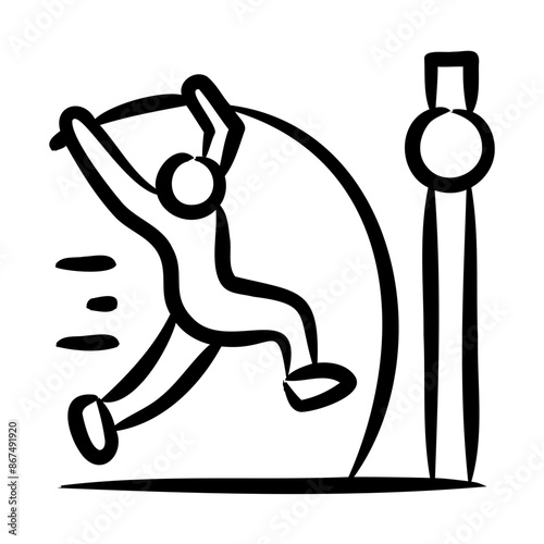 Pole Vault Pole Icon