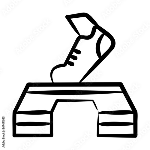 Aerobic Step Icon