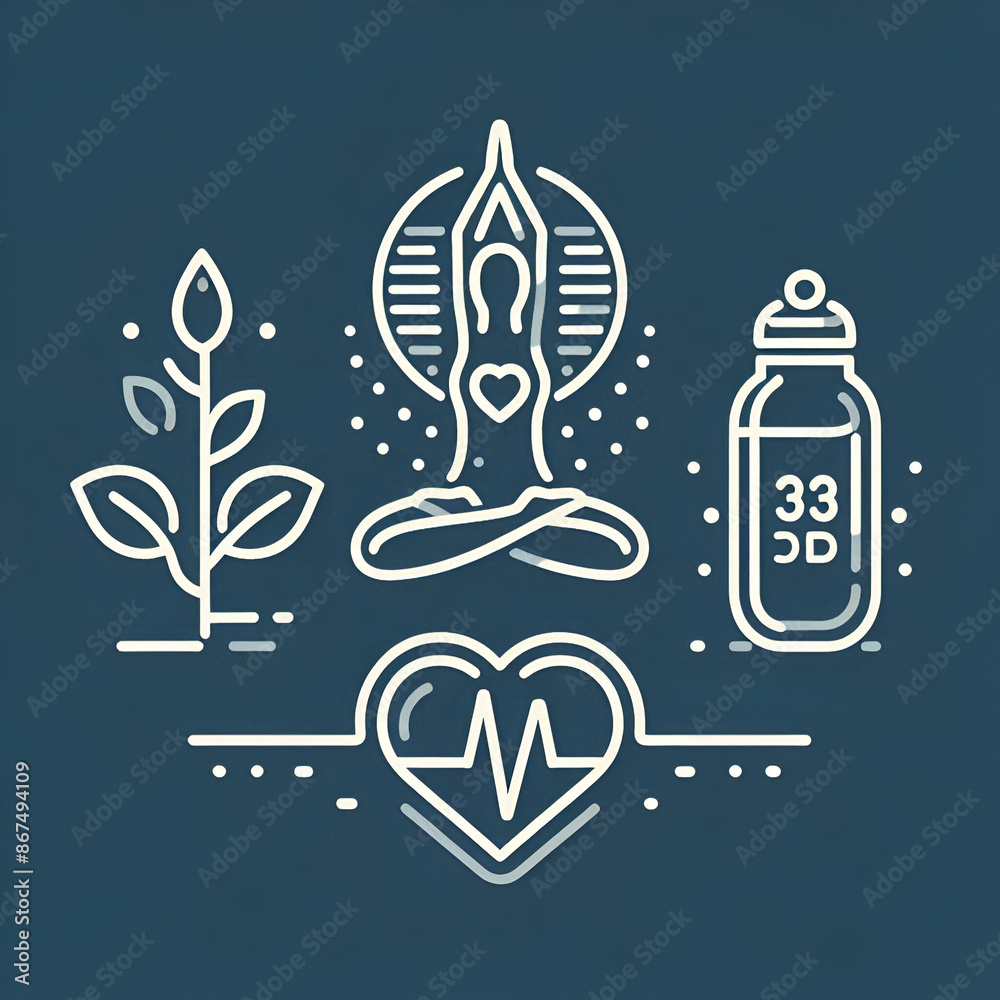 Fototapeta premium Icons set collection 