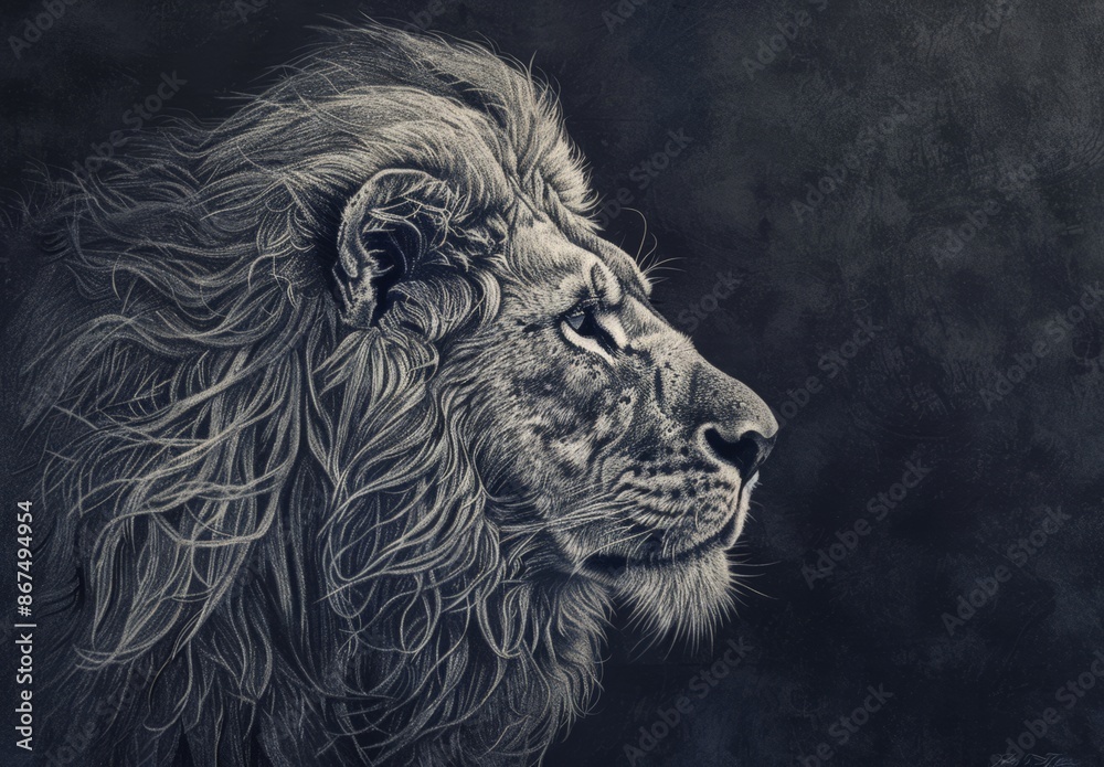 Majestic Lion Portrait Majestic Lion Portrait