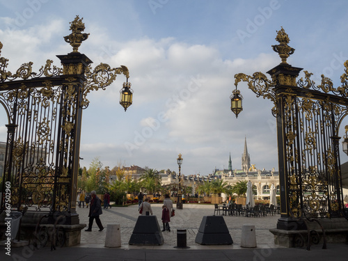Obraz na płótnie Place Stanislas entrance gates w salonie