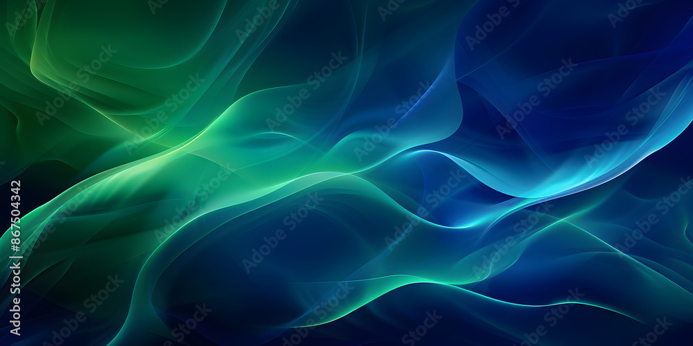Green Abstract Line Art Business Wallpaper Green Abstract Line Art Business Wallpaper