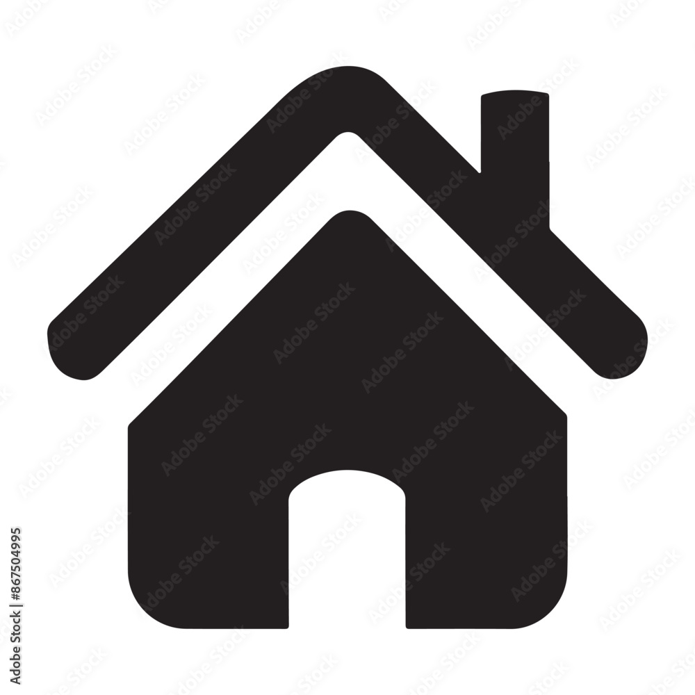 Home Icon Silhouette vector art Home Icon Silhouette vector art
