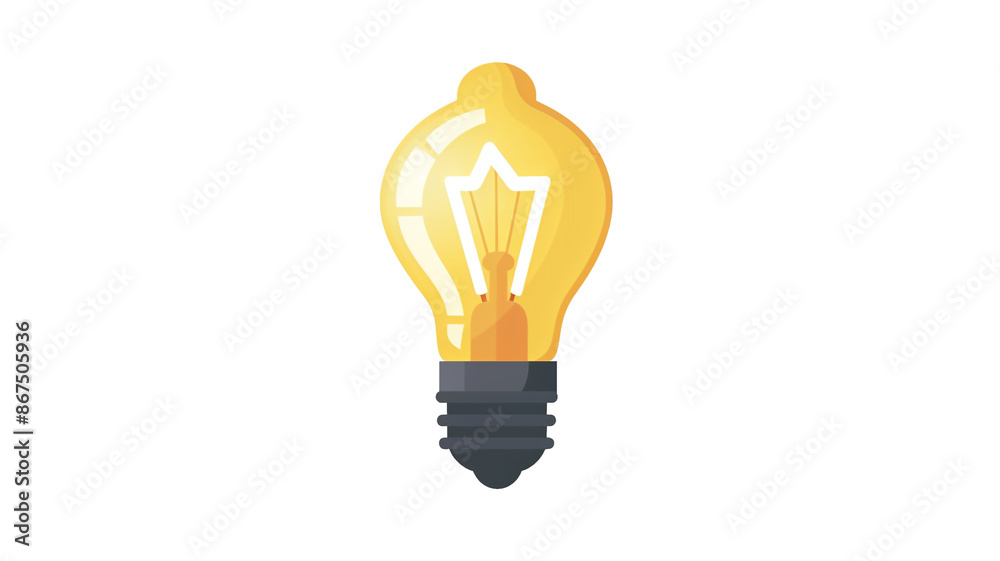 Light bulb icon isolated on transparent background. Light bulb icon isolated on transparent background.