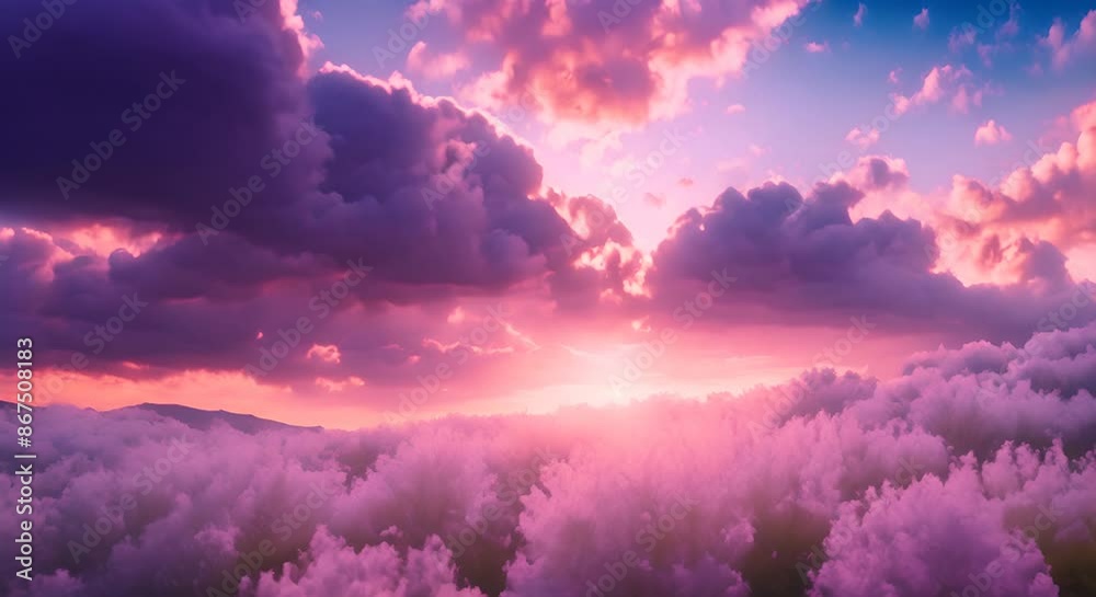 A dreamy atmosphere takes over at twilight with the clouds serving as a canvas for the soft pastel tones of the sky 4k A dreamy atmosphere takes over at twilight with the clouds serving as a canvas for the soft pastel tones of the sky 4k