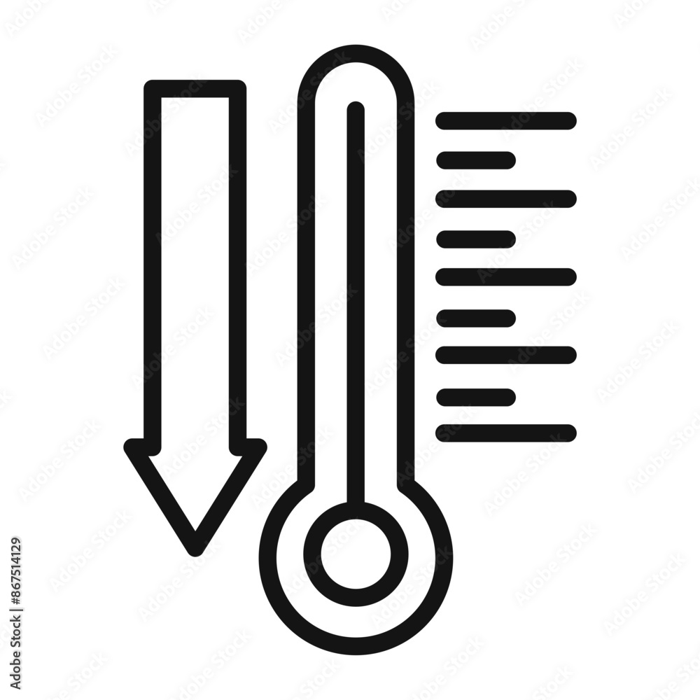 Low Temperature Icon Set Winter Chill Illustrations for Seasonal and Climate Projects Low Temperature Icon Set Winter Chill Illustrations for Seasonal and Climate Projects