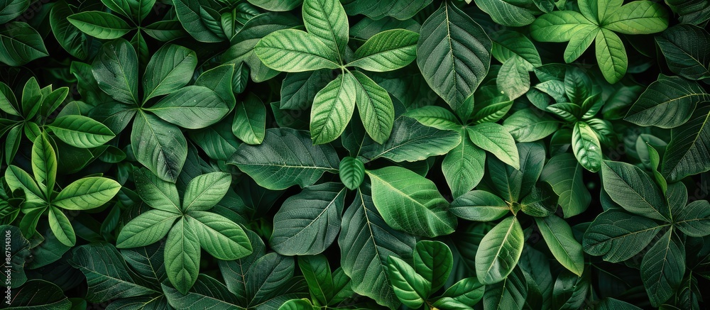 Nature Wallpaper with Tropical Leaves Texture and Floral Background for Website Banner and Advertising Nature Wallpaper with Tropical Leaves Texture and Floral Background for Website Banner and Advertising