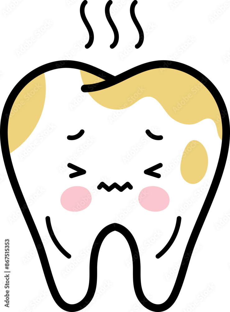 Cute Teeth Character Illustration Cute Teeth Character Illustration