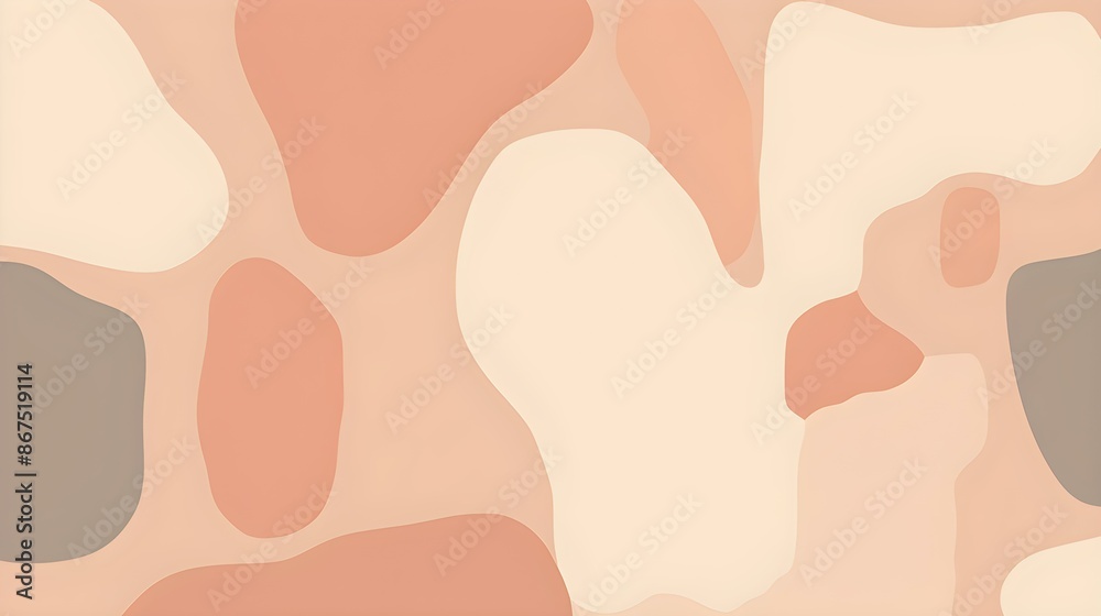 Fototapeta premium Abstract Shapes and Textures in blush Tones. Artistic Background