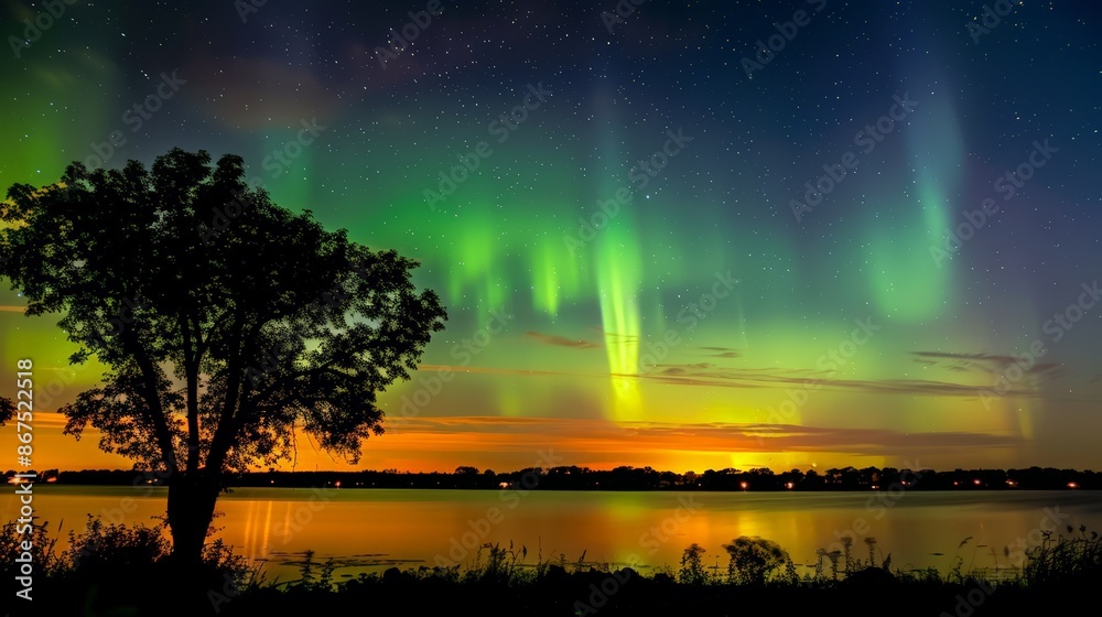 The ethereal glow of the aurora borealis in the night sky is a spectacular natural phenomenon that captivates and inspires awe. The ethereal glow of the aurora borealis in the night sky is a spectacular natural phenomenon that captivates and inspires awe.