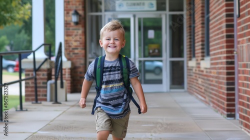 The first day of school is a mix of excitement and nerves, marking the start of a new adventure.