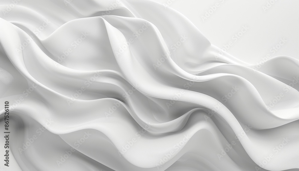 Abstract Fluid Waves in White Tones, Minimalistic and Modern Background with Copy Space Abstract Fluid Waves in White Tones, Minimalistic and Modern Background with Copy Space