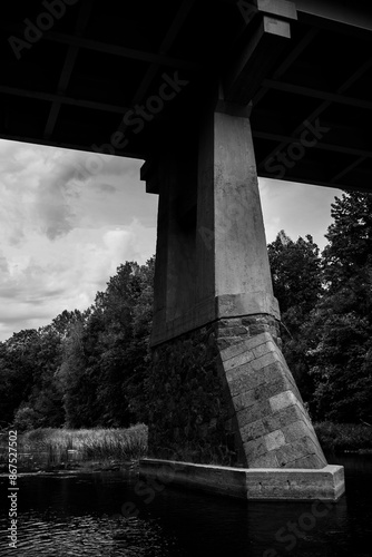 windmill on the shore of the river
