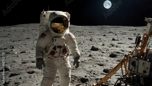 A conversation between two astronauts witnessing Earthrise from the moon for the first time ai_generated