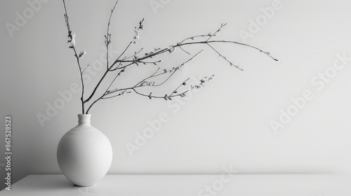 The purity of a white background brings a sense of calm and elegance to any composition.