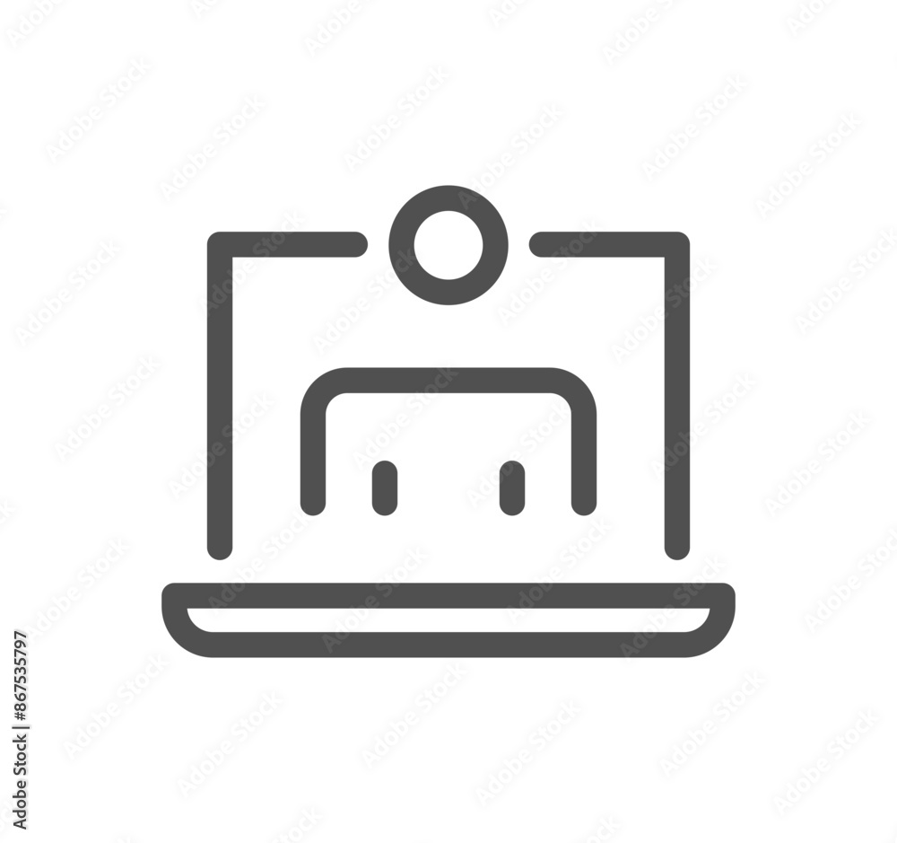 Business audit related icon outline and linear vector.	