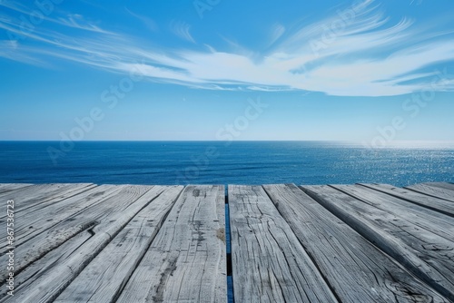 Serene Ocean View from Pier