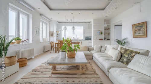 Wallpaper Mural Using a white background in interior design can make a space feel larger and more open. Torontodigital.ca