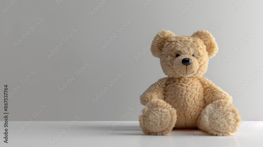 Teddy bear against blank background Teddy bear against blank background