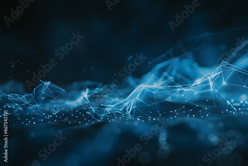 Blue Background for E-commerce Information Network