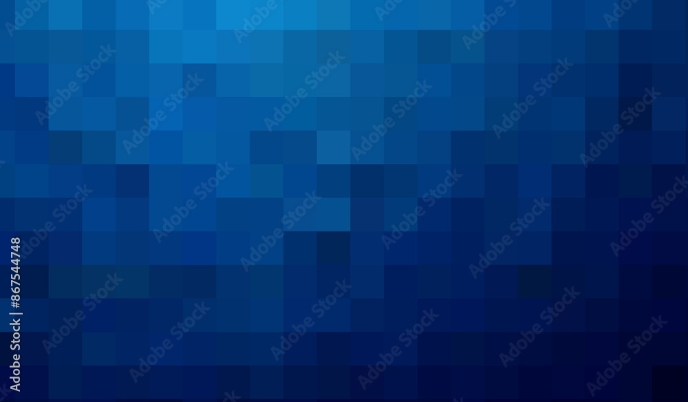 Gradient blue background. Geometric texture of light-dark blue squares. The substrate for branding, calendar, postcard, screensaver, poster, cover. A place for your design or text. Vector illustration Gradient blue background. Geometric texture of light-dark blue squares. The substrate for branding, calendar, postcard, screensaver, poster, cover. A place for your design or text. Vector illustration