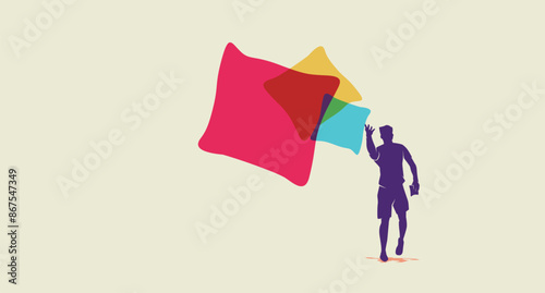 Great simple cornhole throw background design for any media	