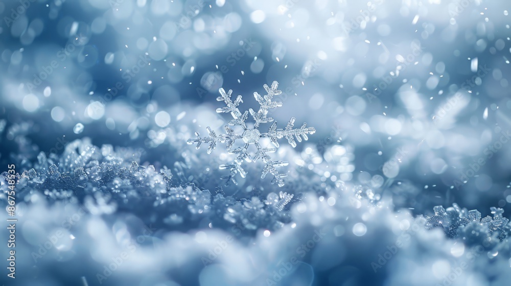 Soft Focus Snowflakes Blurred Background Soft Focus Snowflakes Blurred Background