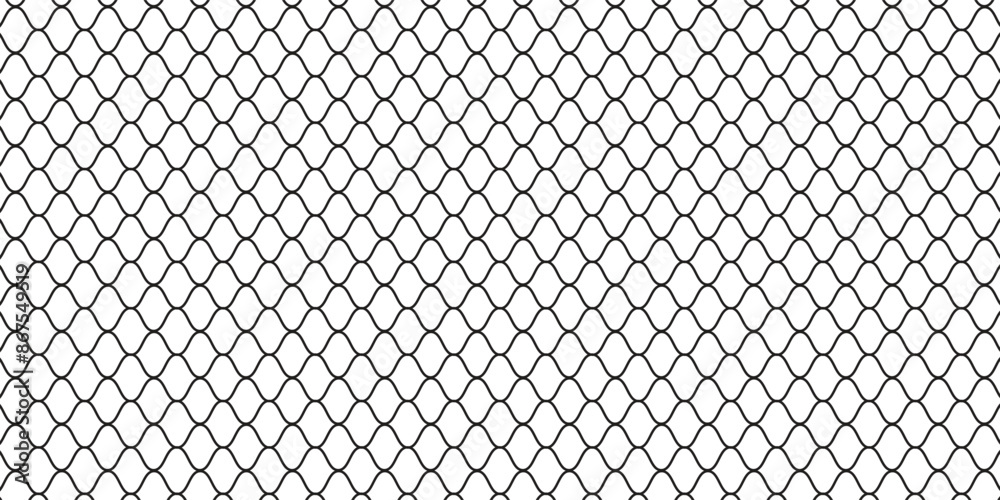 Fototapeta premium Mesh texture for fishing nets. Seamless pattern for sportswear or soccer goal, volleyball net, basketball hoop, hockey, athletics. vektor
